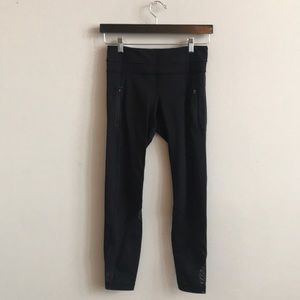 Lululemon Run Inspire Crop - Black - 4